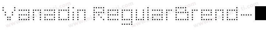 Vanadin RegularBrend字体转换